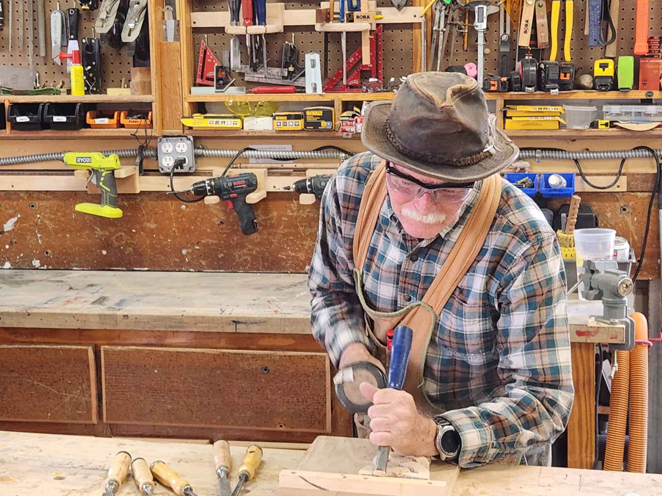 Southwest Artisan John Welles Hand-Carving Wlelsh Love Spoon.